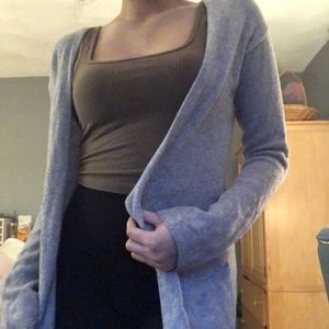 Grey cardigan